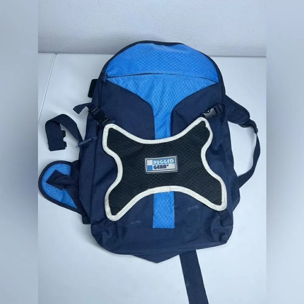 Rugged Gear Blue Multipackets Backpack